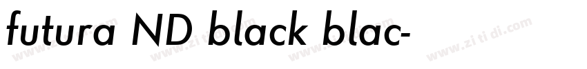 futura ND black blac字体转换